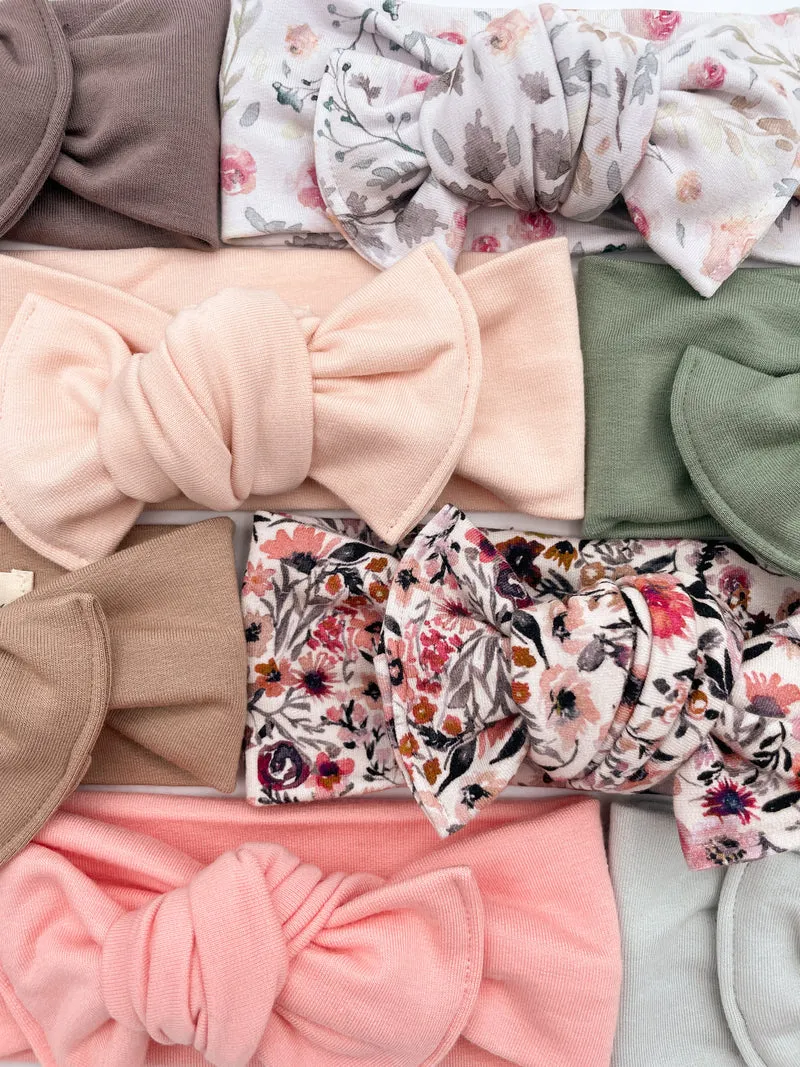 Bandeau boucle en bambou à nouer - Rosalie