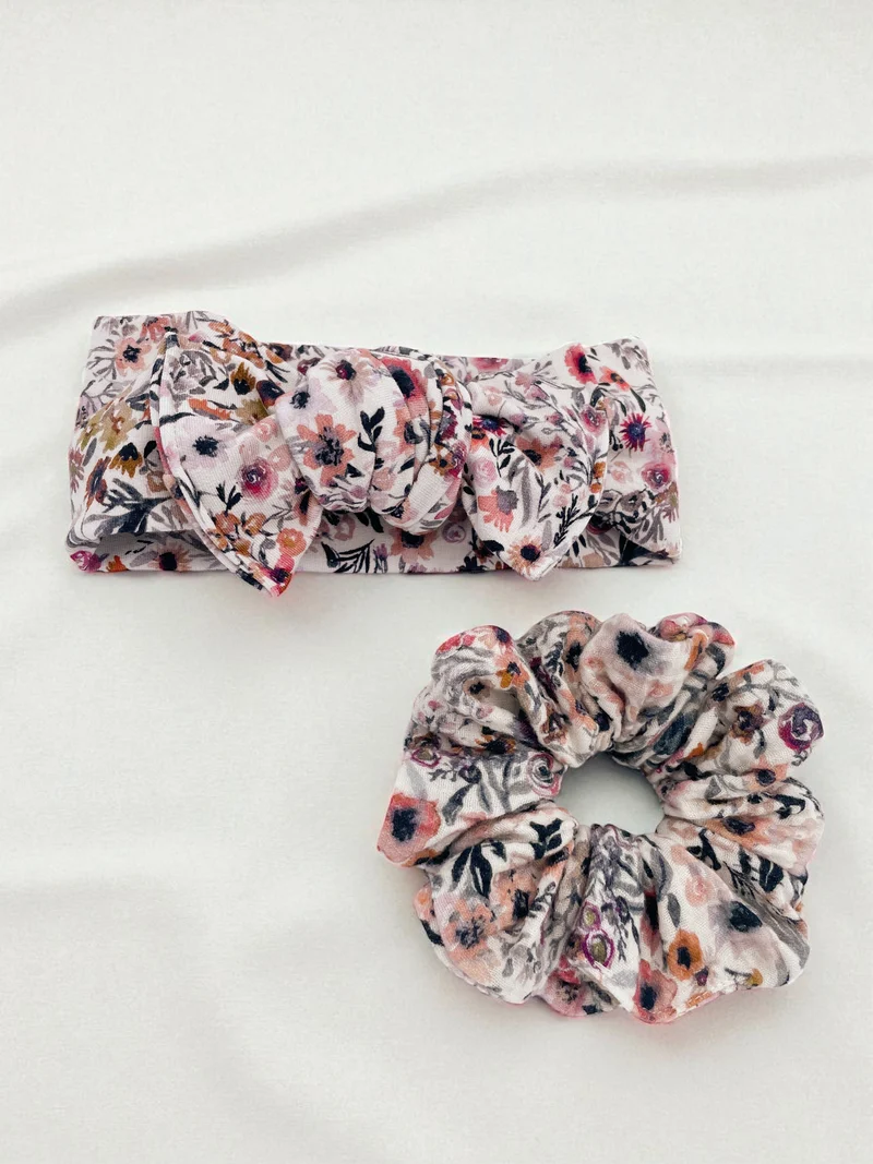 Bandeau boucle en bambou à nouer - Rosalie