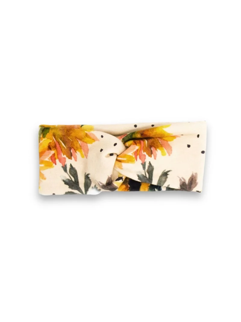 Bandeau croisé en bambou - Tournesol