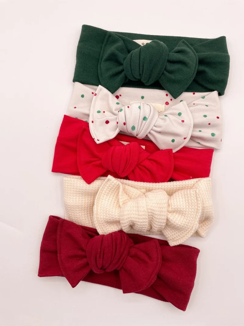 Bandeau boucle en bambou à nouer - Festif