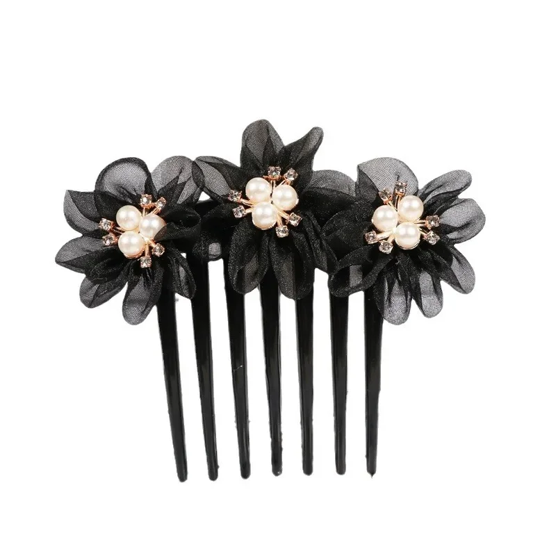 Peigne à cheveux - Fleurs Tissées