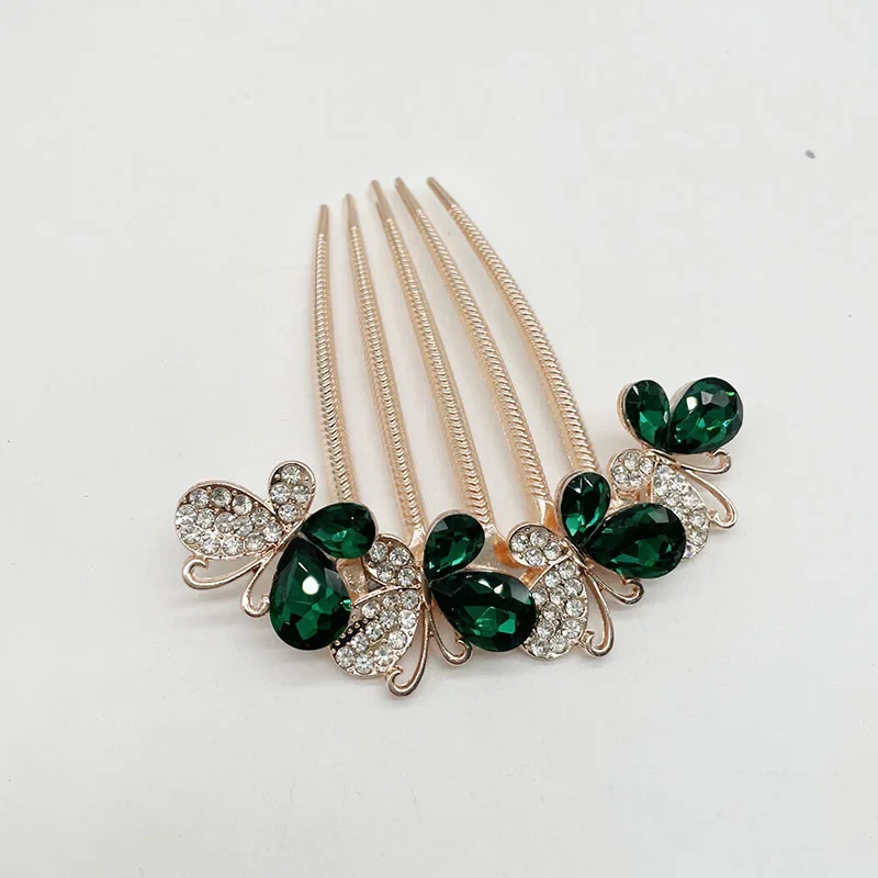 Peigne à cheveux - Papillon de Zircon