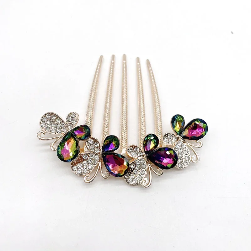 Peigne à cheveux - Papillon de Zircon