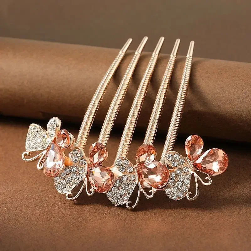 Peigne à cheveux - Papillon de Zircon