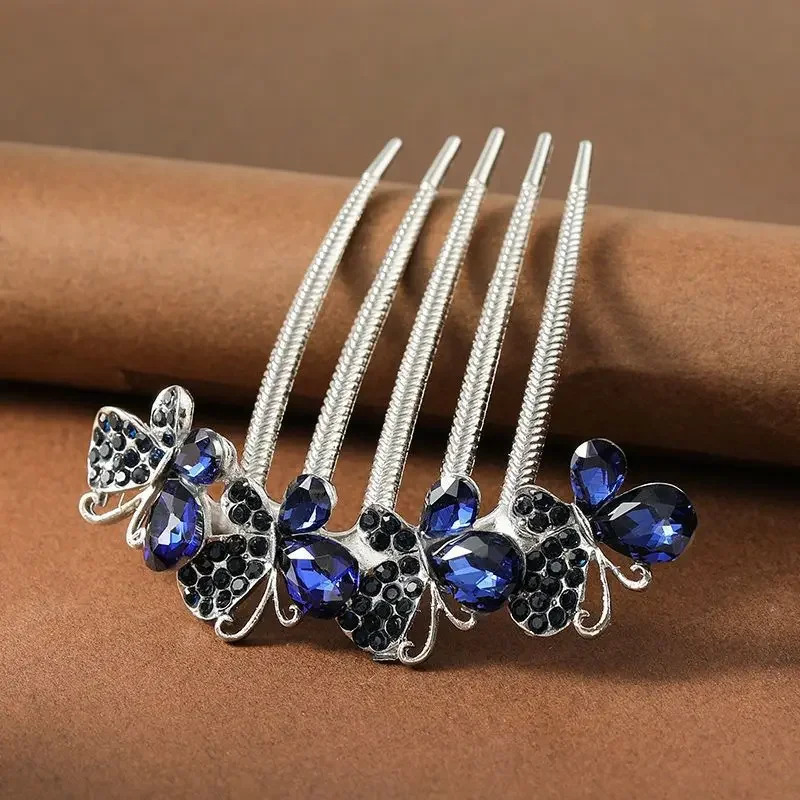 Peigne à cheveux - Papillon de Zircon
