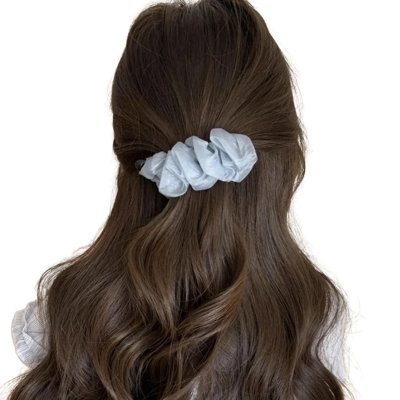 Pince à cheveux banane - Soie Froissée