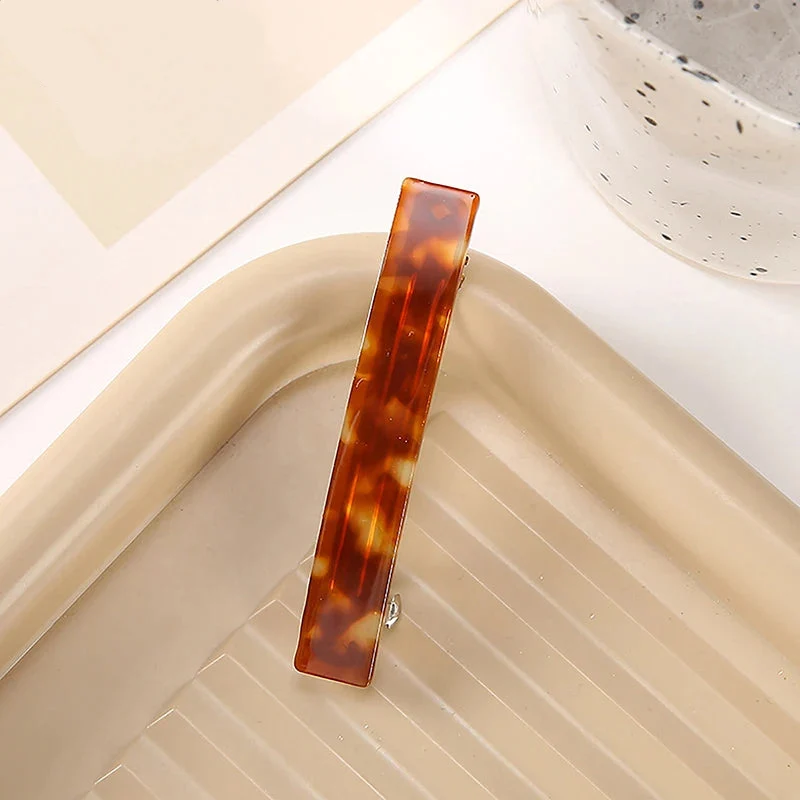 Barrette cheveux – Léopard d’Acétate
