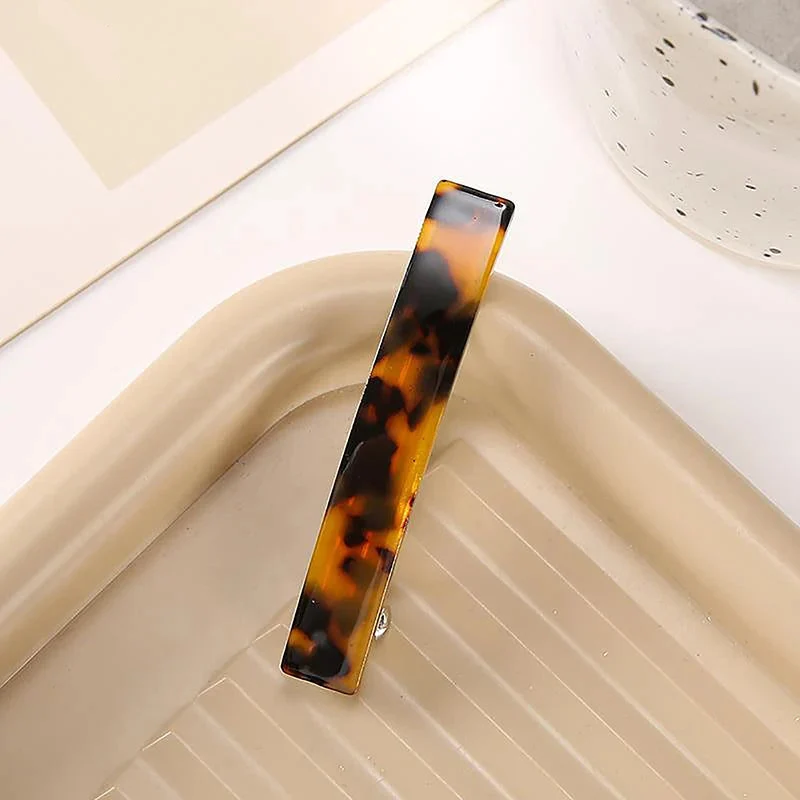 Barrette cheveux – Léopard d’Acétate