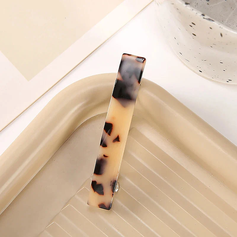 Barrette cheveux – Léopard d’Acétate