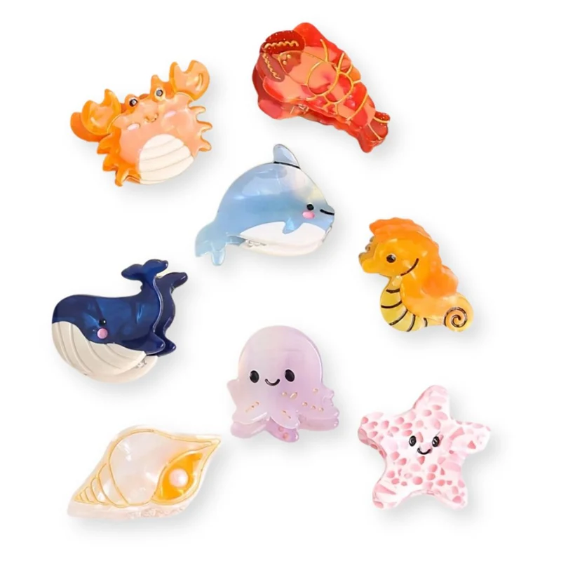 Petites pinces à cheveux - Animaux Marins