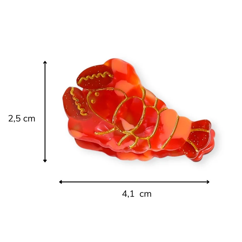 Petite pince à cheveux - Homard