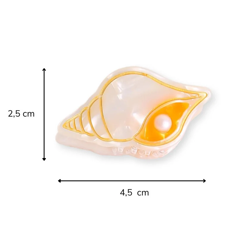 Petite pince à cheveux - Coquillage