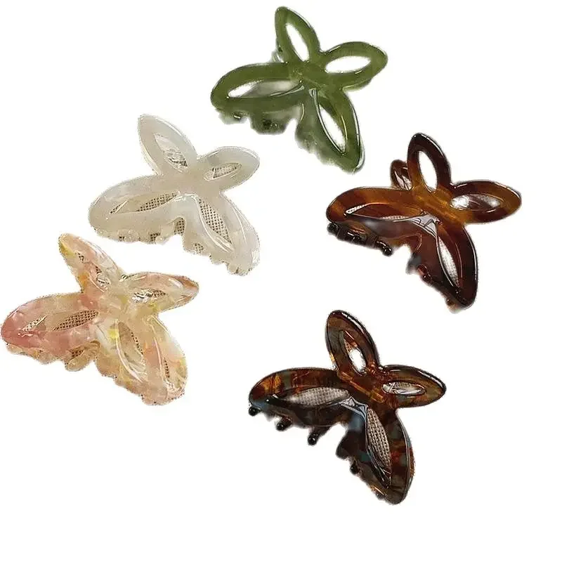 Pince à cheveux Crabe – Papillon d’Acétate