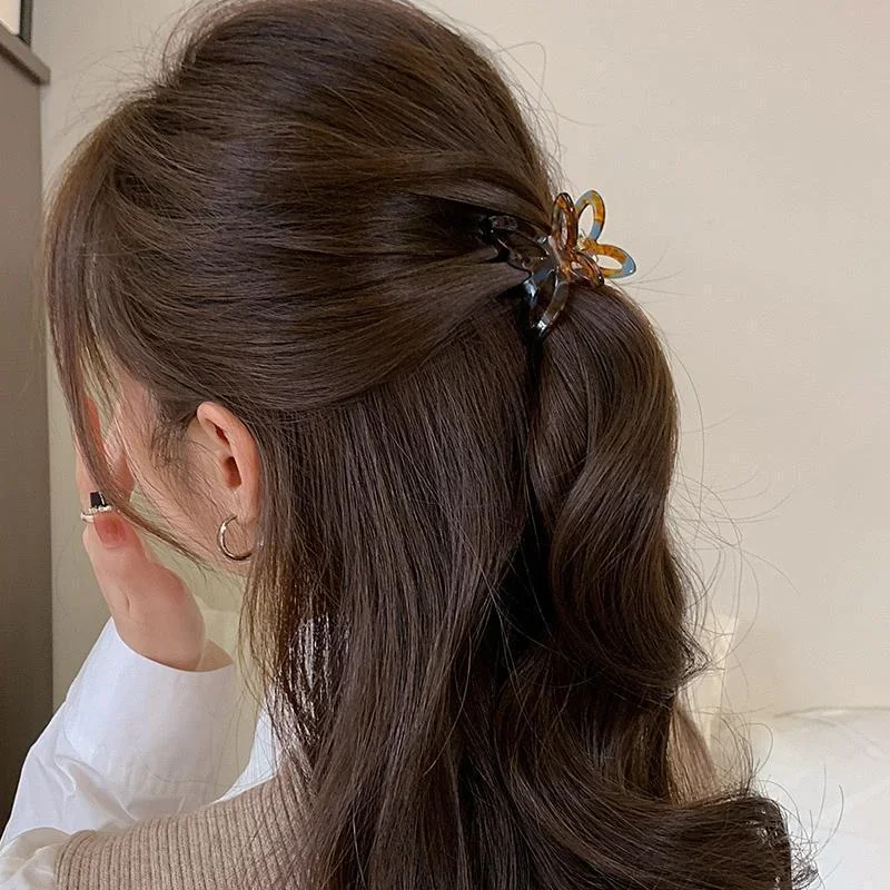 Pince à cheveux Crabe – Papillon d’Acétate