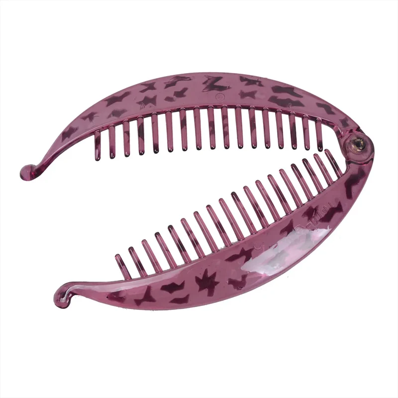 Grande pince à cheveux banane - Duchesse Zébrée
