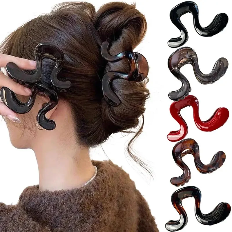 Pince à cheveux - Pieuvre Brillante