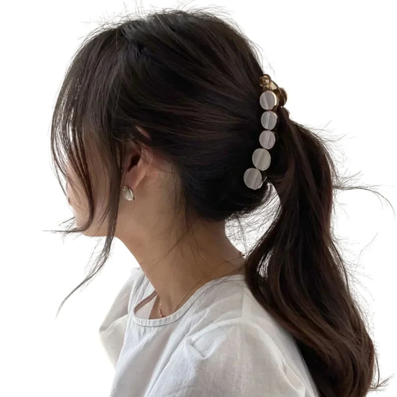 Pince à cheveux banane - Constellation Nacrée