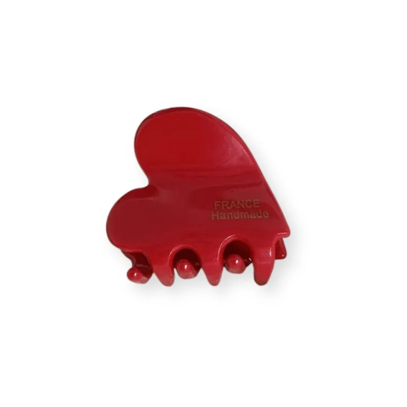 Mini pince à cheveux crabe – Coeur d’acétate