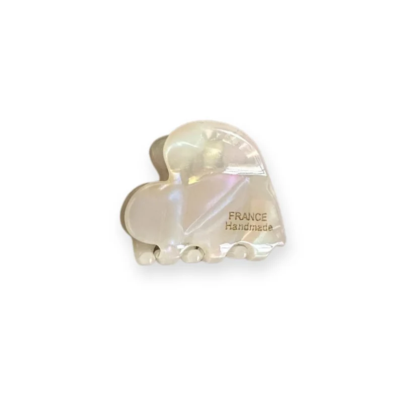 Mini pince à cheveux crabe – Coeur d’acétate