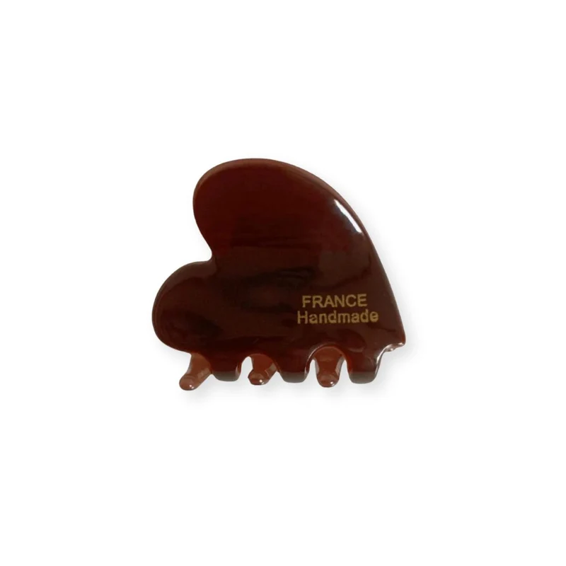 Mini pince à cheveux crabe – Coeur d’acétate