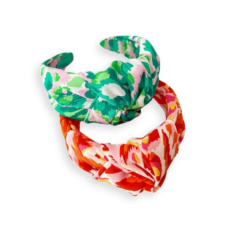 Serre-tête - Noeud Satin Tie-dye