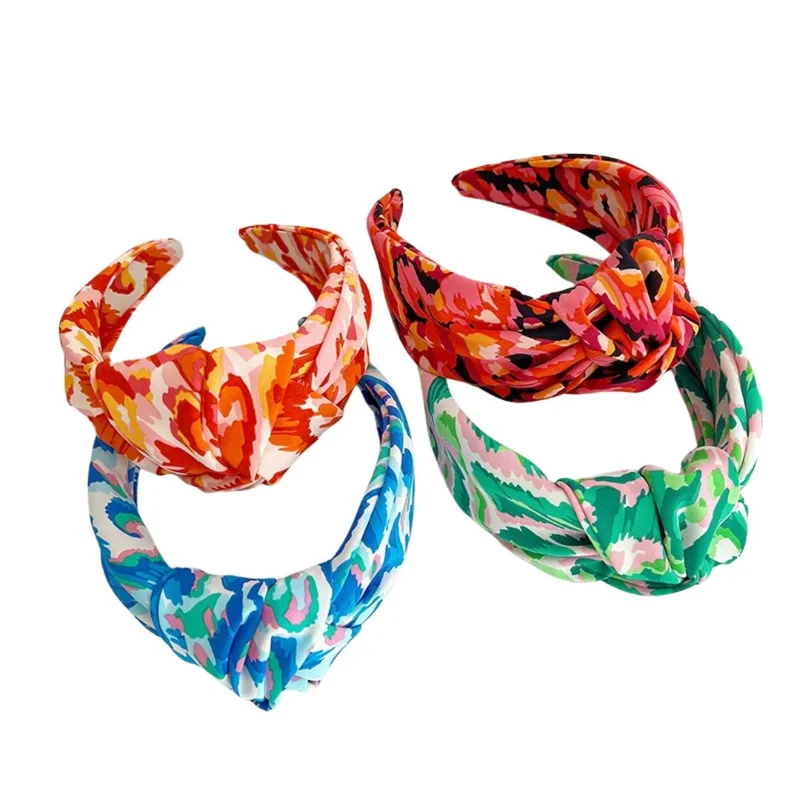 Serre-tête - Noeud Satin Tie-dye