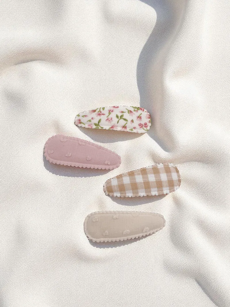 Barrettes en tissu - Classique