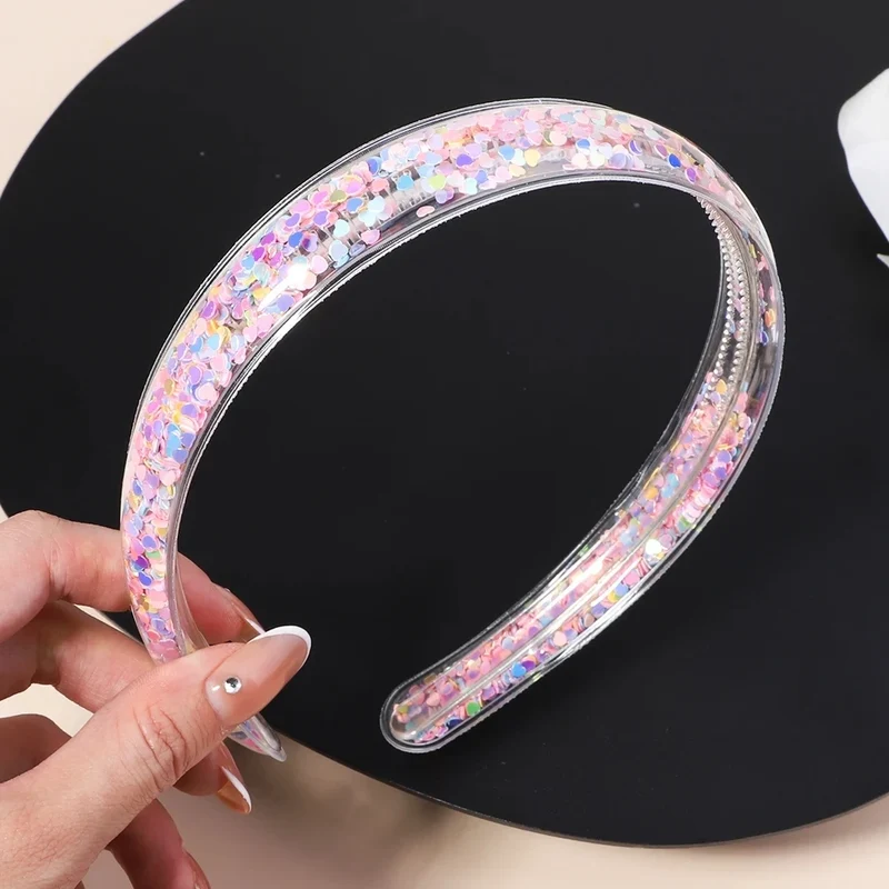 Serre-tête - Paillettes Transparentes