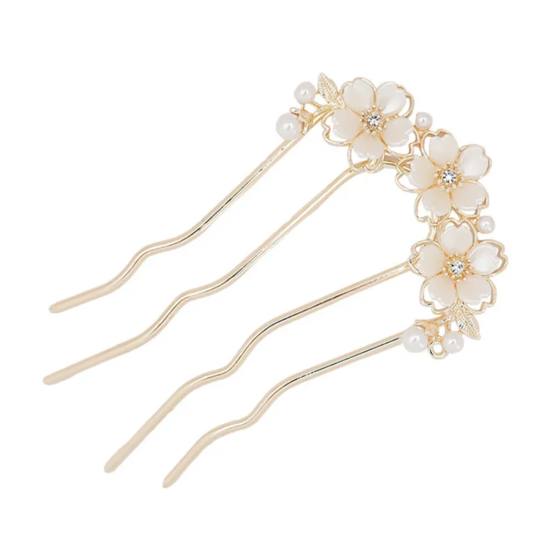 Peigne à cheveux - Fleurs Nacrées
