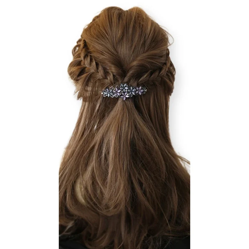 Barrette cheveux - Fleurs de Cristal