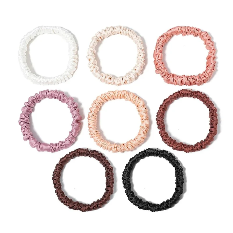Mini chouchous 8 pièces - Imitation Soie