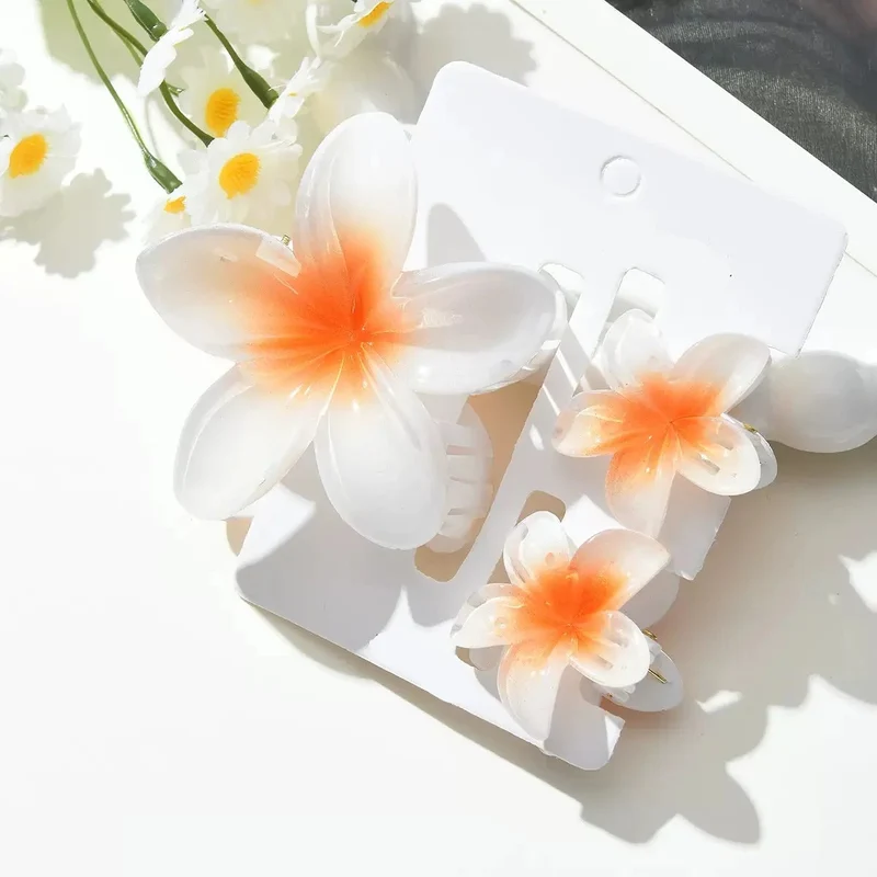 Pinces à cheveux - Fleurs d'Été Blancheur