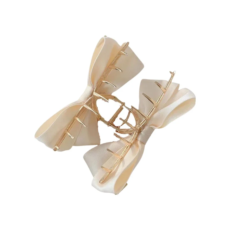 Barrette cheveux - Grand noeud papillon en soie