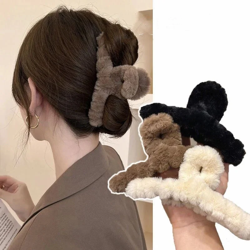 Grande pince à cheveux crabe – Douceur Peluche