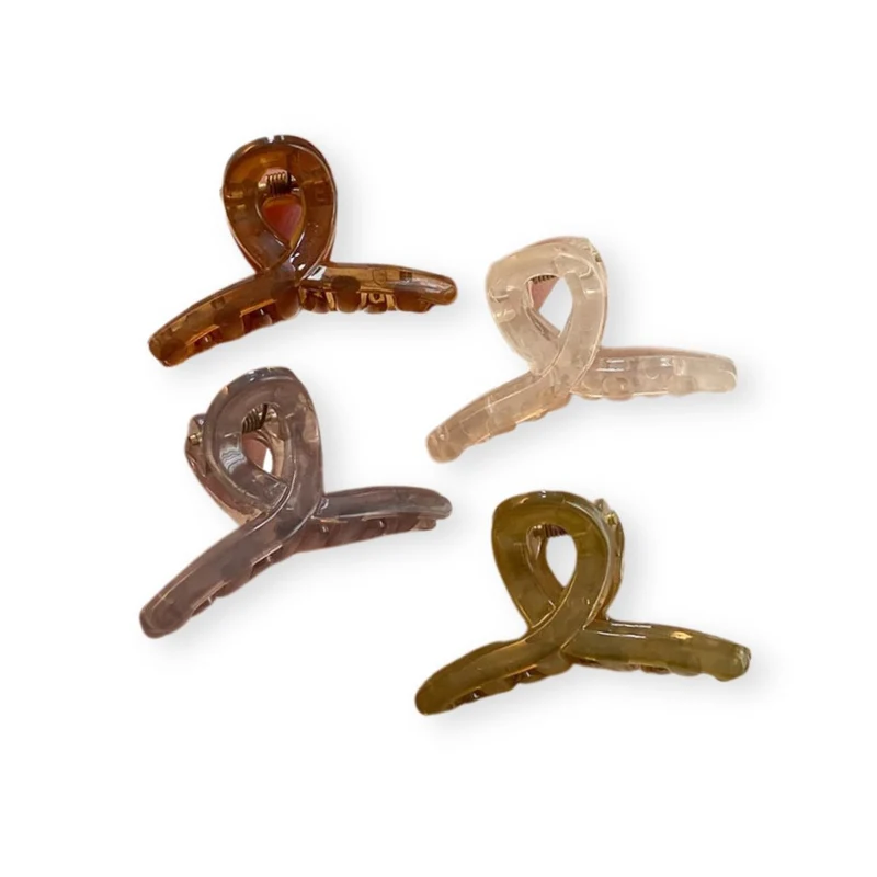 Mini pince à cheveux – Demi cravate d’Acétate
