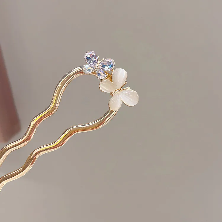 Épingle à cheveux - Papillons d'Opale