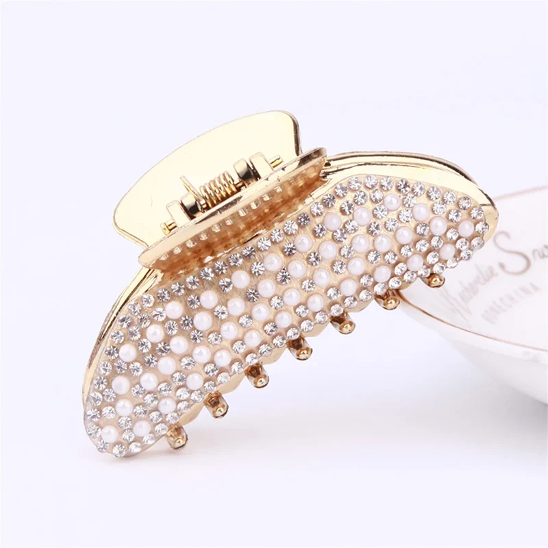 Pince à cheveux crabe – Perlé Strass