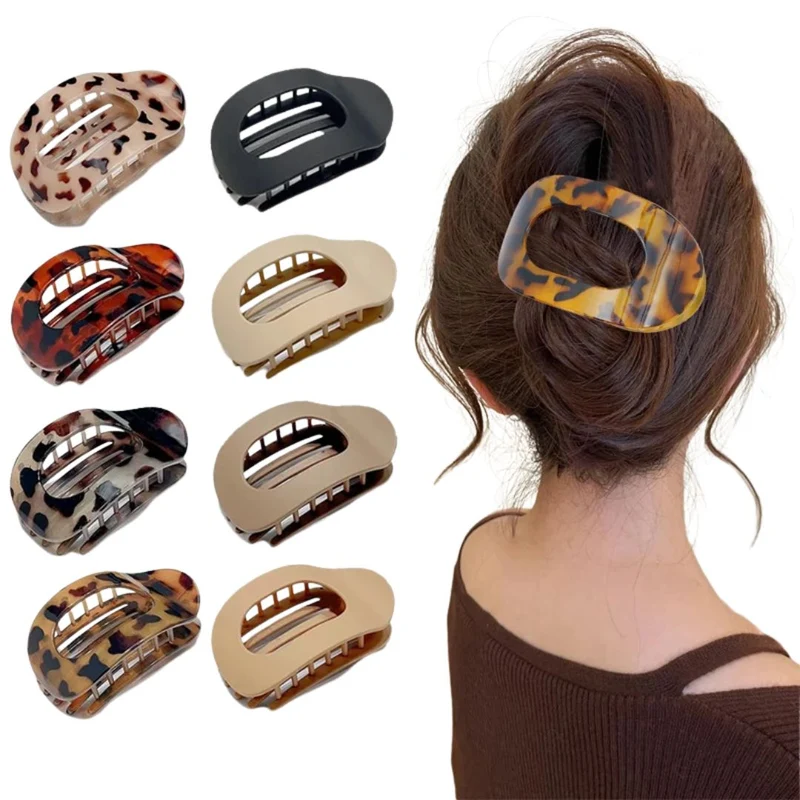 Pince à cheveux – Ovale Léopard