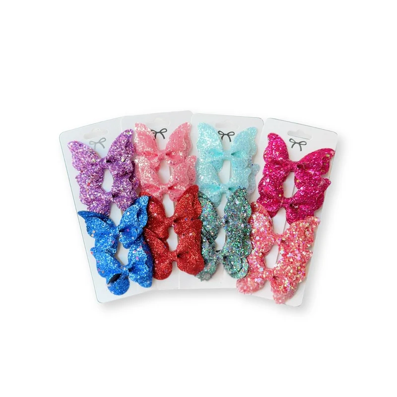 Barrette Bébé - Noeud Papillon Brillant