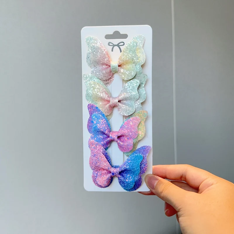 Barrette Bébé - Noeud Papillon Brillant