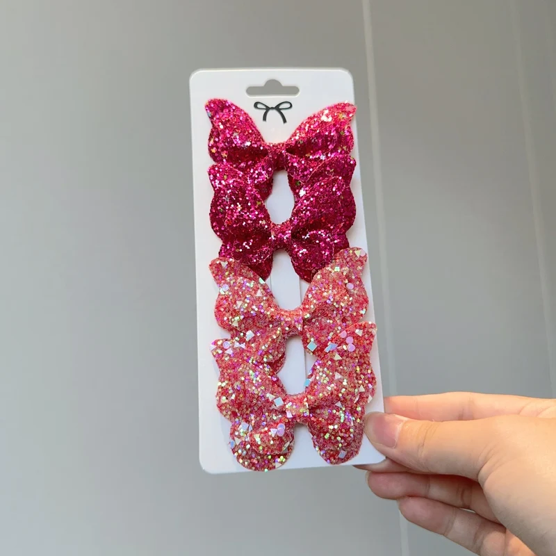 Barrette Bébé - Noeud Papillon Brillant