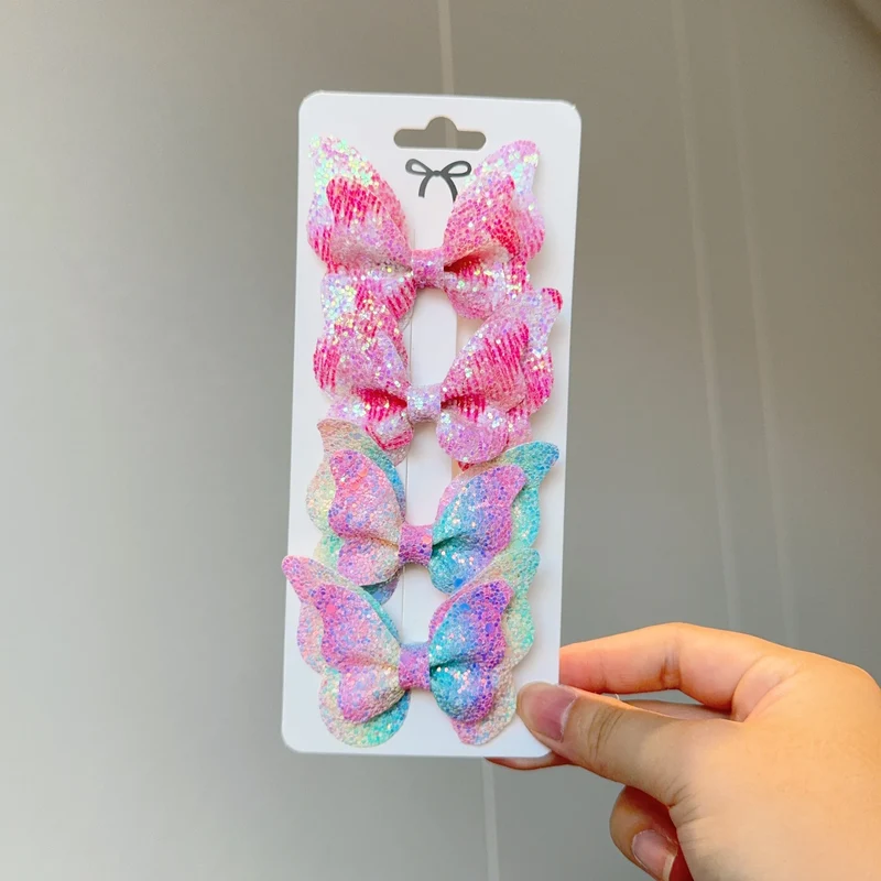 Barrette Bébé - Noeud Papillon Brillant
