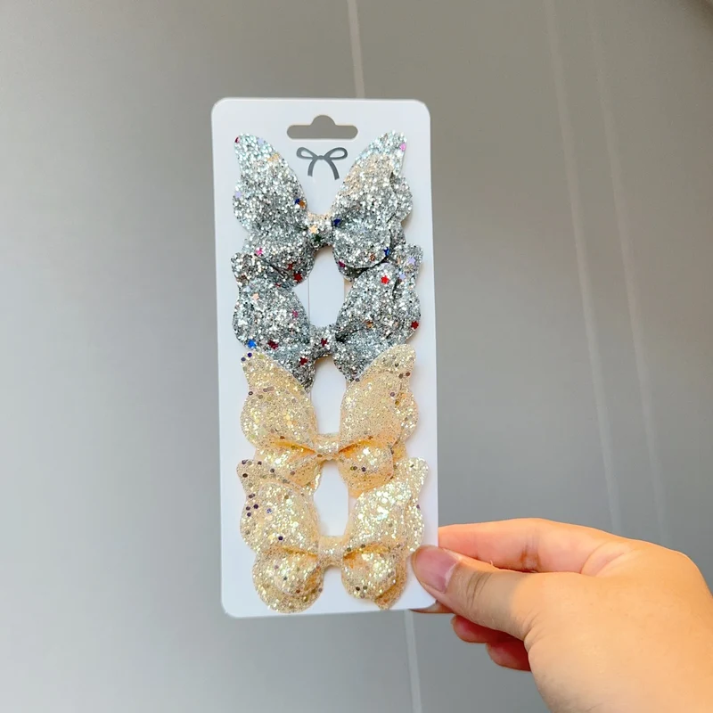 Barrette Bébé - Noeud Papillon Brillant