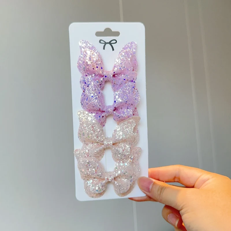 Barrette Bébé - Noeud Papillon Brillant