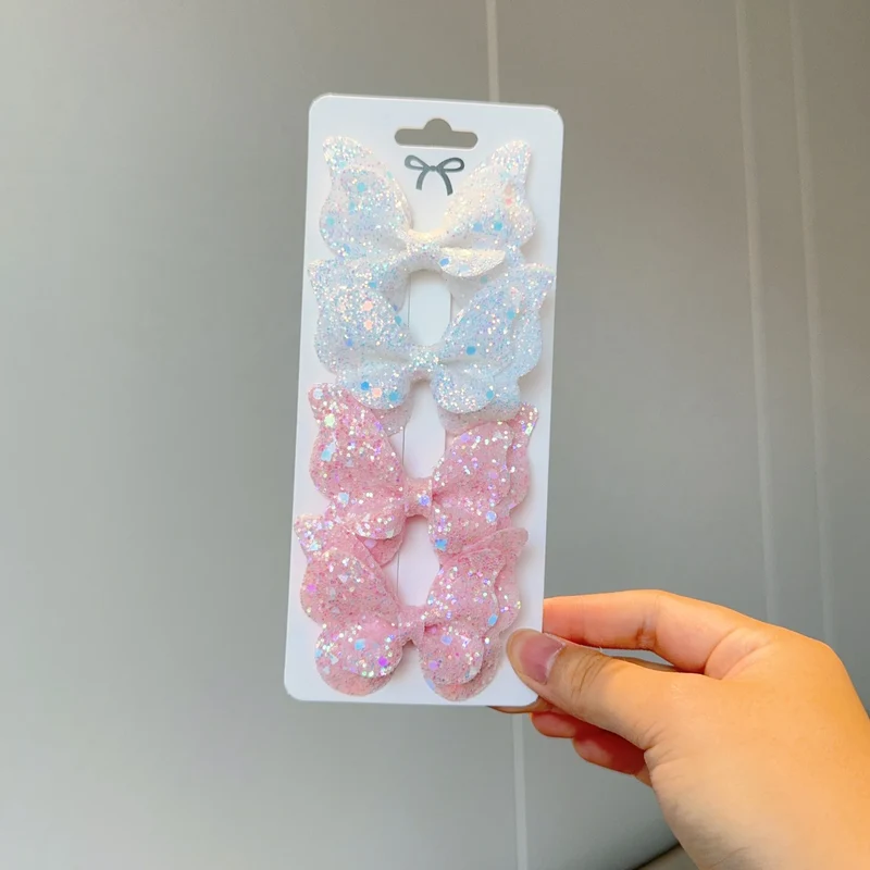 Barrette Bébé - Noeud Papillon Brillant