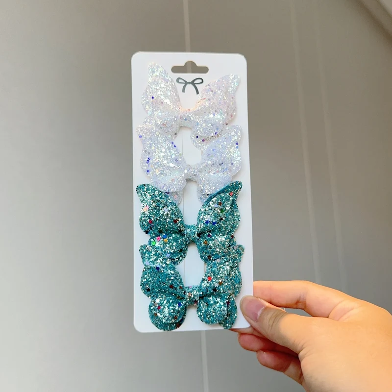 Barrette Bébé - Noeud Papillon Brillant