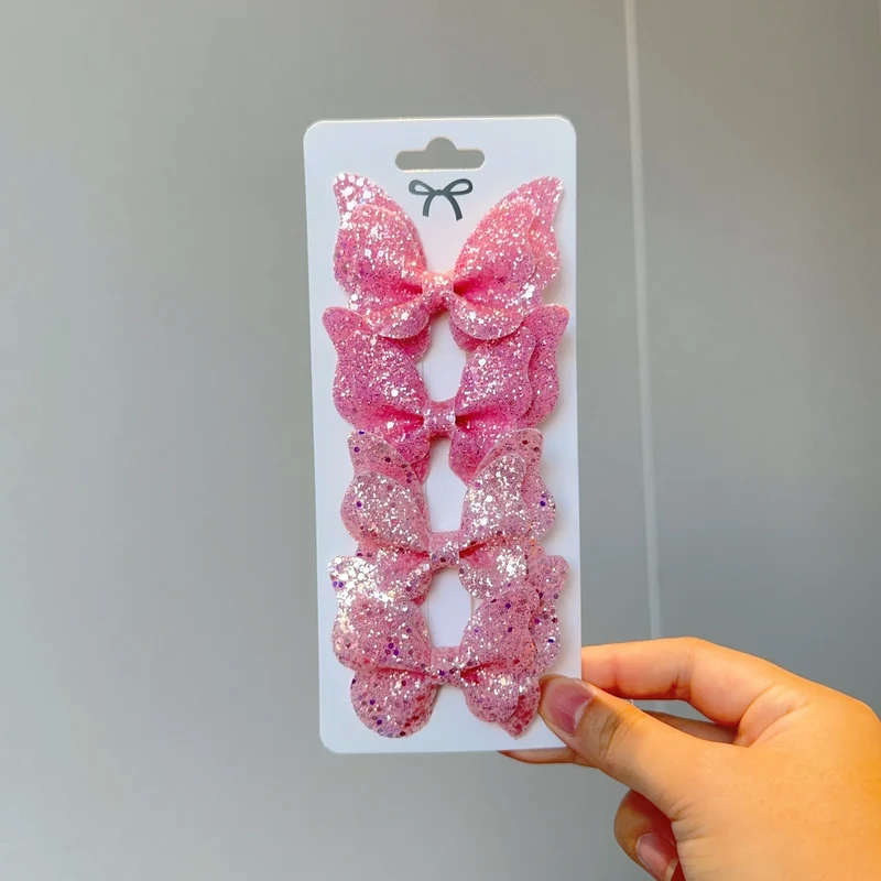Barrette Bébé - Noeud Papillon Brillant