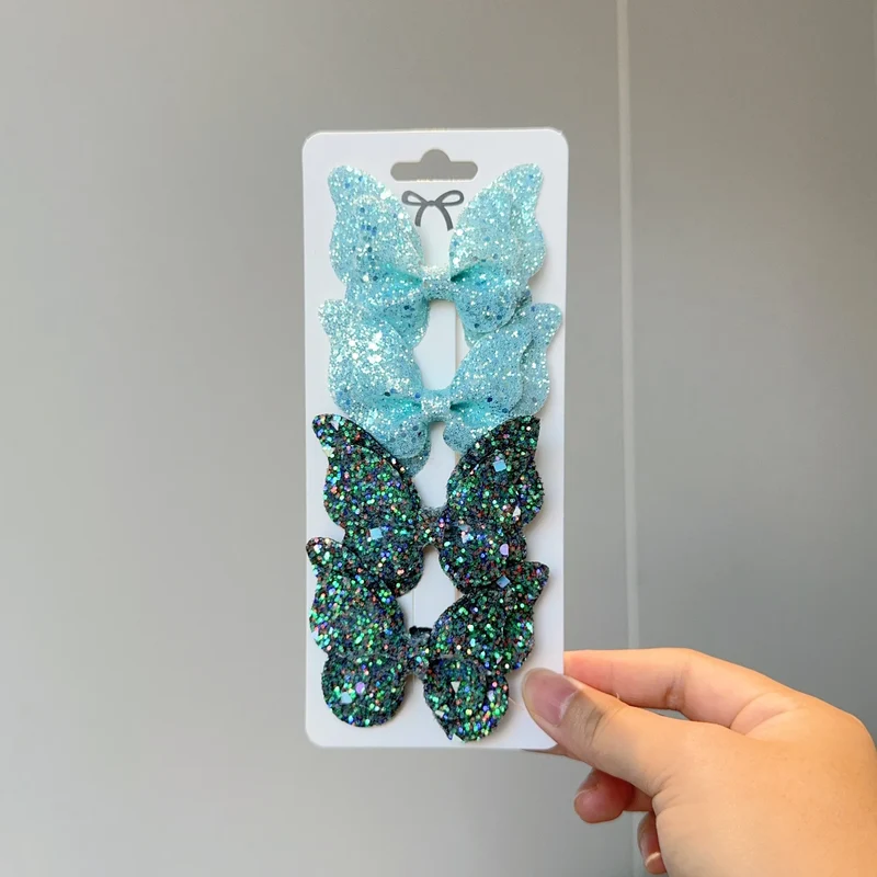 Barrette Bébé - Noeud Papillon Brillant