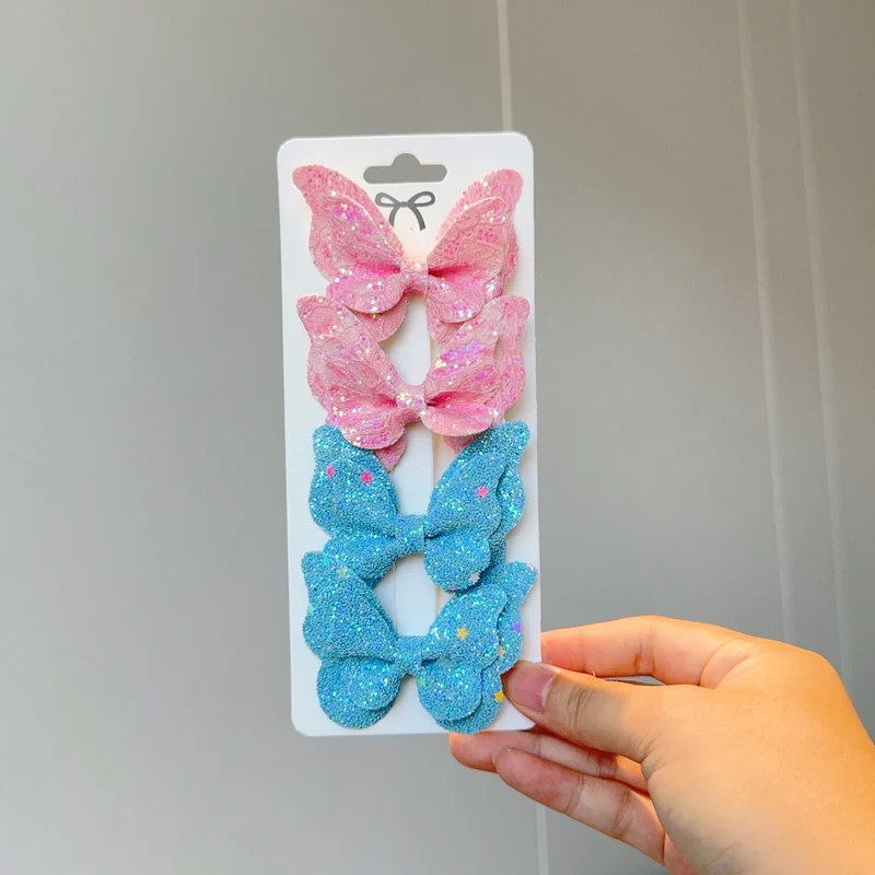 Barrette Bébé - Noeud Papillon Brillant
