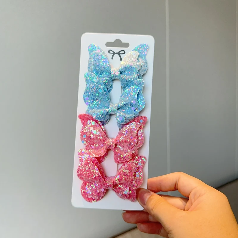 Barrette Bébé - Noeud Papillon Brillant
